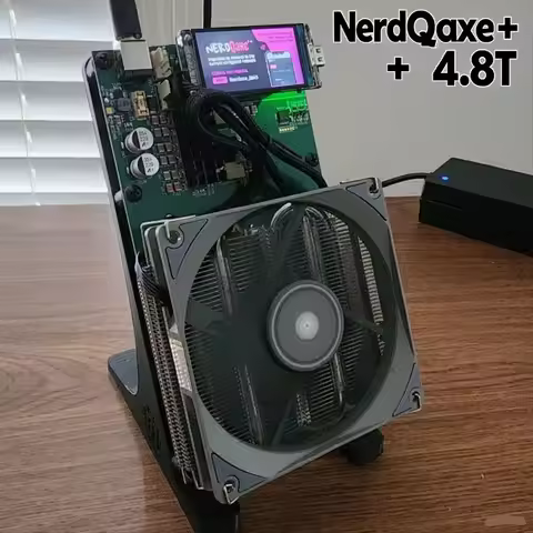 2025 New NerdQaxe++ 4.8TH/s 78w Bitcoins Miner 4 PCS BM1370 Asic Chip Solo BTC miner With PSU Btc Mi