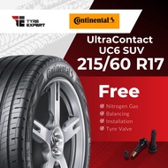 215/60R17 CONTINENTAL UltraContact UC6 SUV (With Delivery/Installation) tyre tayar