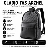 GLADIO Men's Premium Large Compartment Backpack GLD148B5 Stylish ARZHEL PVC GLD148B5 Backpack
