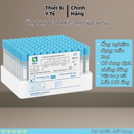 EDTA K2 Test Tube 2ml Green Rubber Cap, Suitable for Automatic Tester