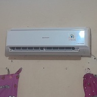 AC Sharp 1/2 PK Inverter Free Pasang + Aksesoris