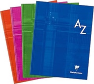 Clairefontaine 9849C Address Book/Vocabulary Book 17 x 22 cm with Hard Cover 96 Sheets Squared 90 g