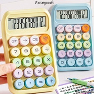 ROSEGOOD Arithmetic Calculator, 12 Digits Mechanical Keyboard Candy Color Calculator, Portable Durab