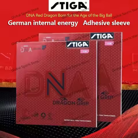 Original STIGA DNA Dragon Grip Table Tennis Rubber Made in Germany Sticky Ping Pong Rubber Sheet wit