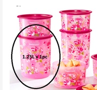 tupperware one touch canister 1.25L blooms delight - air tight
