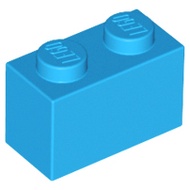 Lego 3004 Brick 1 x 2 dark azure