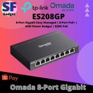 TP-Link ES208GP Omada 8-Port Gigabit Easy Managed Switch with 8-Port PoE+