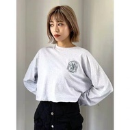 D305Em0d @ Pure Color Pure Cotton Letter Embroidery Loose Casual T-Shirt