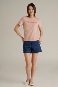 Mc jeans เสื้อยืดแขนสั้นผู้หญิง คอกลม MTSZC84