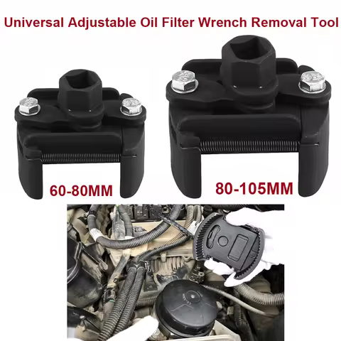 Universal Adjustable Two-Jaws Oil Filter Wrench Filter 60-80mm 80-105mm Filter Wrenches Remover Fuel