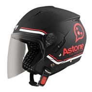 ASTONE RST AQ11 Flat Black Red Removable Washable Inner Sunglasses Design Ventilation System 3/4 Cov