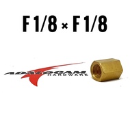 Double Sok Nipel F 1/8 田 F 1/8 Full Brass