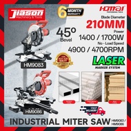 HOMAI HM9083 / HM9086 8" / 210MM Mesin Gergaji Sudut / Miter Saw / Mitre Saw 1400W / 1700W