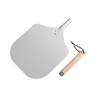 GUHEHARD Aluminium Alloy Pizza Paddle Detachable Extended Wooden Handle Pizza Peel Multifunctional P