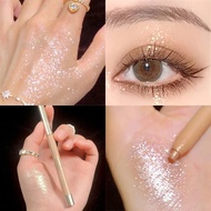 1Pc Sweet Mint Glitter Highlight Brighten Silkworm Makeup Pen / Face Highlighter Pen / Waterproof Lo