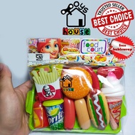 Foodcourt Children's Toy Set Toy/ Set Burger Hotdog/ KS67
