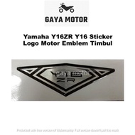 Yamaha Y16ZR Y16 Sticker Logo Motor Emblem Timbul