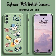 HP Macaron Softcase Astronaut Motif [UV04] For Samsung A11 M11 - Samsung A11 Phone Case - Samsung M1