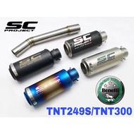 Exhaust SC Project Benelli TNT249S 2020 Tabung Full System Accessories Stainless Steel TNT 249s 300 