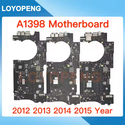 Original A1398 Logic Board Motherboard For MacBook Pro Retina 15" A1398 i7 8GB 16GB 2012 2013 2014 2