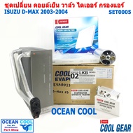 ชุดอะไหล่เปลี่ยน คอยล์เย็น อีซูซุ ดีแม็ก 2003 - 2004 SET0005 คอยล์เย็น Cool gear DI446610-19304W SET