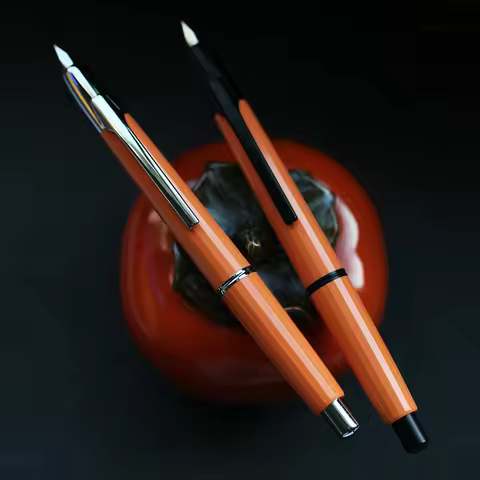 MAJOHN A2 Press Retractable Resin Fountain Pen Lighter than A1,EF Nib 0.4mm with a Converter Office 