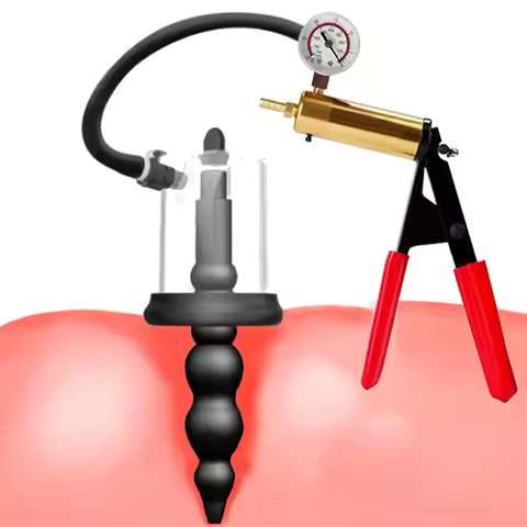 Manual Anal Plug Vacuum Pump Toys for Men Women Adult Powerful Suction Prostate Stimulator Anus Dila