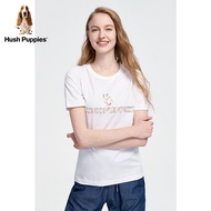 Hush Puppies Women's New Fashion Printed Cotton Short Sleeve T-Shirt|HD-21360D