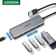 *New In Box Sealed*UGREEN -50985 USB 3.0 4-PORT + Type-C power supply HUB (5Gbps high speed) connect
