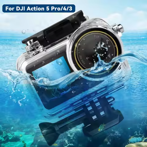 Waterproof Case For DJI Osmo Action 5 Pro 4 3 Diving Underwater Protective House Shell For DJI Osmo 