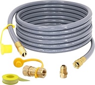 24 Feet 1/2-Inch Natural Gas Hose with Quick Connect Fitting for BBQ, Grill, Pizza Oven, Patio Heate