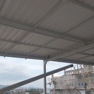 Canopy sleding buka tutup dengan remot atap alderon double layer