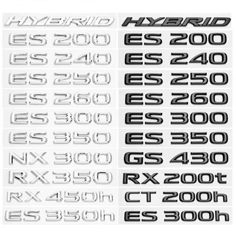 FOR Lexus ES200 ES260 IS250 GS300 GX400 NX300 RX350 RX450h LX570 LM350 LS600h Rear Trunk logo ABS mo