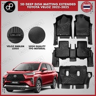 TOYOTA VELOZ 2022-2025 5D Deep Dish Matting Extended (MADE IN THAILAND)