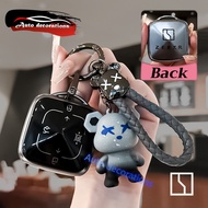 ZEEKR 7X/ZEEKR X/001/007/009 car key case zeekr 7X/9X key cover TPU keychain bear set keychain