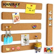 HANIRAY Pushpin Cork Board, Self Adhesive Frameless Self Adhesive Cork Board, Eco-Friendly Removable