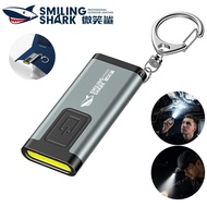 SmilingShark TIP187 Keychain Flashlight COB Mini Hat Clamp Light with Emergency Safety Alter Torch L