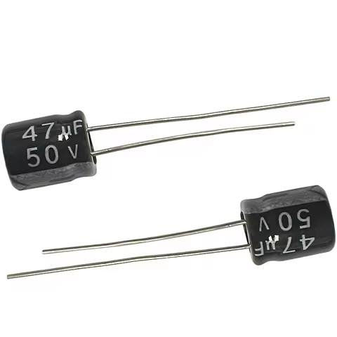 20pcs 50V47uf 6x7mm Aluminum Electrolytic Capacitor 47uf50v 50v47mf 47mf50v 50v47MFD 47MFD50Volt 50v