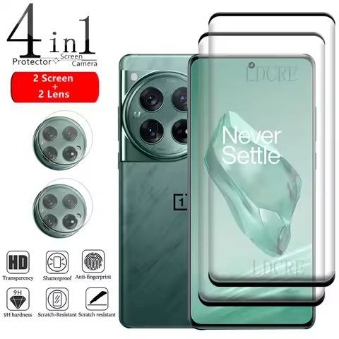 For Oneplus 12 Glass For Oneplus 12 Tempered Glass Protective Film 9H HD Full Cover Curved Screen Pr