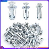 【chase11】90 PCS Expansion Screw Petal Nut Jack Nuts Petal Nuts Expansion Nut Silver