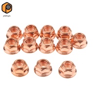 [prettyia] 12x M8 Copper Plated Exhaust Manifold 8mm High Temperature Nut for BMW E30