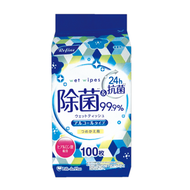 日本 Refine 99% 除菌酒精消毒濕紙巾 (藍色 補充裝 100片) 新舊包裝隨機發貨 #e閃購caresales homesales