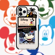 DISNEY MICKEY MOUSE (BLACK BORDER) CASE DESIGNATED BUMPER CASE CASING IP CASE 13 UNTIL 14 PRO MAX