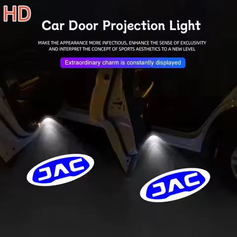 2Pcs New LED Light Car Door Projector Car Welcome Light For JAC J3 J4 J7 JS2 JS3 JS4 KR1 REFINE S2 S