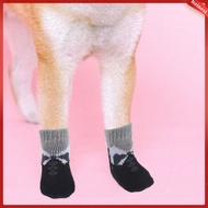 8 Pcs Anti-skid Dog Socks Cat Dog Paw Socks Polyester Pets Socks hainesi