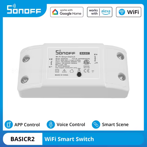 SONOFF BASICR2 BASICR4 WiFI Smart Switch DIY Wireless Breaker Remote Voice Control Light Switch Smar