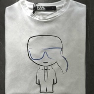 🎁 雙11選禮不煩惱，超值心意一次到【KARL LAGERFELD 卡爾老佛爺】新款老佛爺印花棉質T恤 白