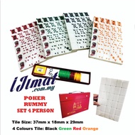 RM38 Poker Rummy Mahjong 4 Players 4人拉米 Mahjong Rummy Lami Poker