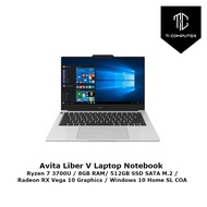 Avita Liber V Ryzen 7 3700U RX Vega 10 Graphics 8GB DDR4 512GB SSD SATA M.2 Laptop Refurbished Notebook (With Box)
