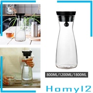 [HOMYL2] Cold Water Jug Glass Water Bottle for Fruit Tea Cold or Hot Hot Cold Water